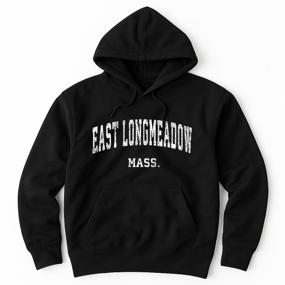 East Longmeadow Massachusetts Ma Vintage Varsity Sports Hoodie