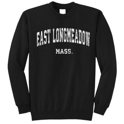 East Longmeadow Massachusetts Ma Vintage Varsity Sports Tall Sweatshirt