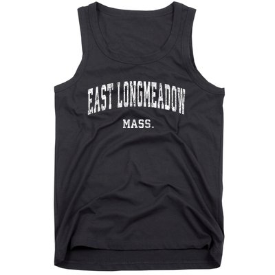 East Longmeadow Massachusetts Ma Vintage Varsity Sports Tank Top