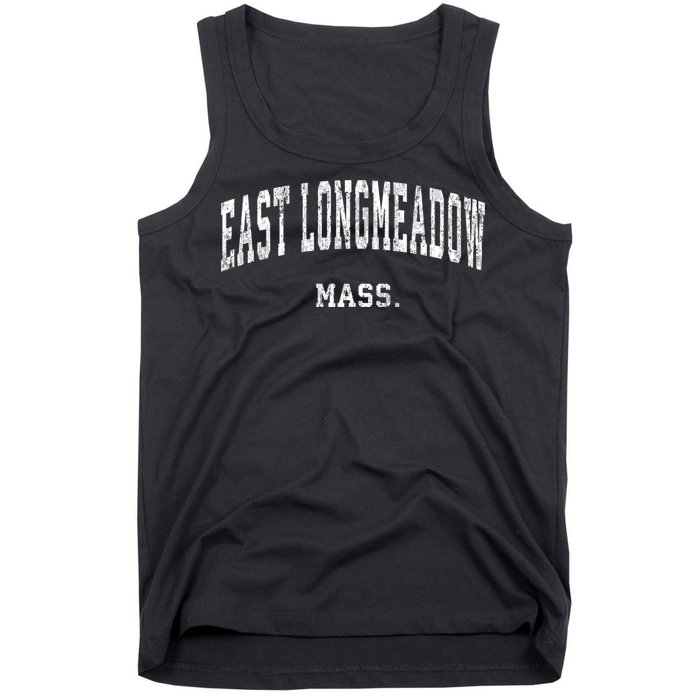 East Longmeadow Massachusetts Ma Vintage Varsity Sports Tank Top