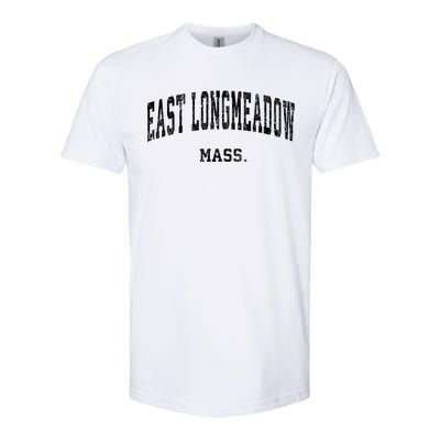 East Longmeadow Massachusetts Ma Vintage Varsity Sports Softstyle CVC T-Shirt