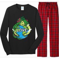 Environment Love Mother Earth Planet Hug Nature Long Sleeve Pajama Set