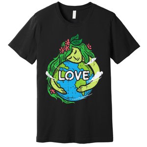 Environment Love Mother Earth Planet Hug Nature Premium T-Shirt