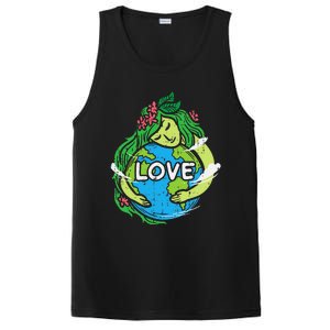 Environment Love Mother Earth Planet Hug Nature PosiCharge Competitor Tank