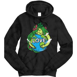 Environment Love Mother Earth Planet Hug Nature Tie Dye Hoodie