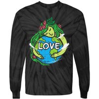 Environment Love Mother Earth Planet Hug Nature Tie-Dye Long Sleeve Shirt