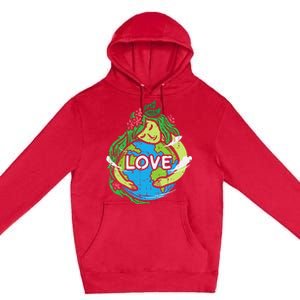 Environment Love Mother Earth Planet Hug Nature Premium Pullover Hoodie