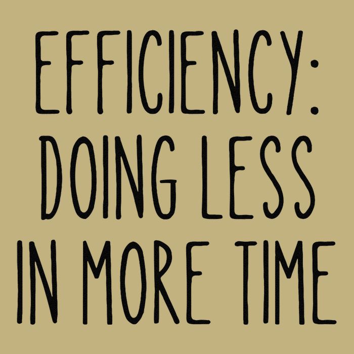 Efficiency Less More Funny Time Management Procrastinator Mousepad