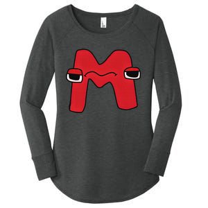 Emotion Letter M Alphabet Lore For Boys Girls  Women's Perfect Tri Tunic Long Sleeve Shirt