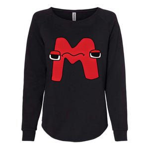 Emotion Letter M Alphabet Lore For Boys Girls  Womens California Wash Sweatshirt