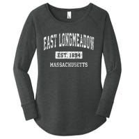 East Longmeadow Massachusetts Ma Vintage Sports Established Women's Perfect Tri Tunic Long Sleeve Shirt