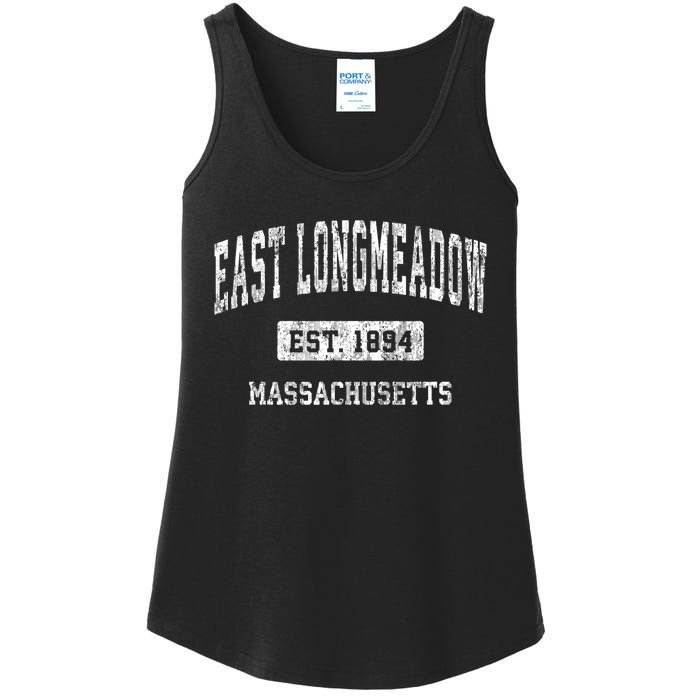 East Longmeadow Massachusetts Ma Vintage Sports Established Ladies Essential Tank