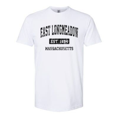 East Longmeadow Massachusetts Ma Vintage Sports Established Softstyle CVC T-Shirt