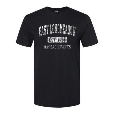 East Longmeadow Massachusetts Ma Vintage Sports Established Softstyle CVC T-Shirt