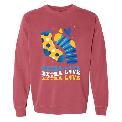 Extra Love National Down Syndrome Awareness Down Garment-Dyed Sweatshirt