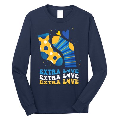 Extra Love National Down Syndrome Awareness Down Long Sleeve Shirt