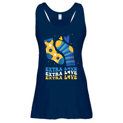 Extra Love National Down Syndrome Awareness Down Ladies Essential Flowy Tank