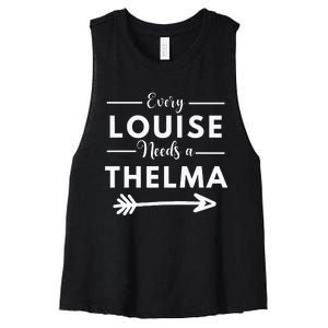 Every Louise Needs A Thelma Matching Best Friends Women's Racerback Cropped Tank