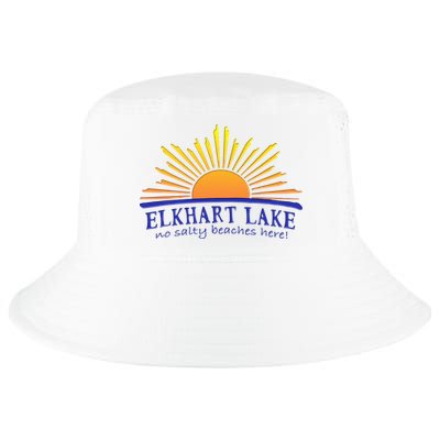 Elkhart Lake NO SALTY BEACHES HERE Sun Beach Wisconsin Cool Comfort Performance Bucket Hat