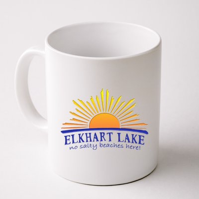 Elkhart Lake NO SALTY BEACHES HERE Sun Beach Wisconsin Mug