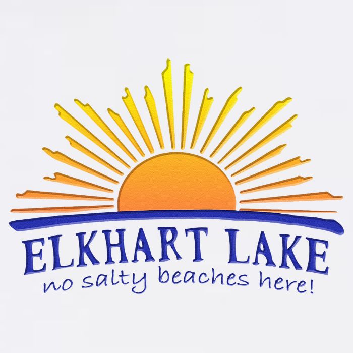 Elkhart Lake NO SALTY BEACHES HERE Sun Beach Wisconsin Baby Bodysuit
