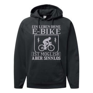 Ein Leben Ohne E Bike Performance Fleece Hoodie