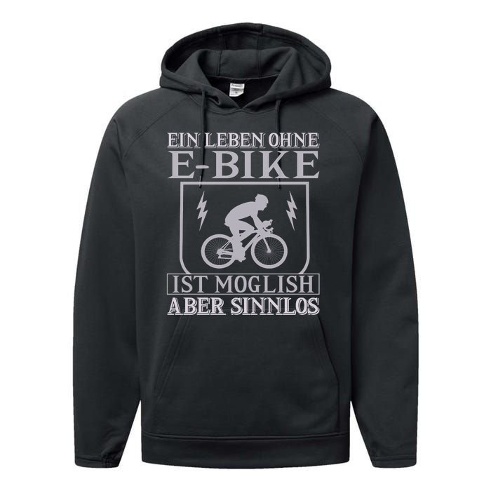 Ein Leben Ohne E Bike Performance Fleece Hoodie