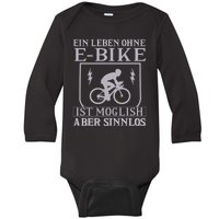 Ein Leben Ohne E Bike Baby Long Sleeve Bodysuit