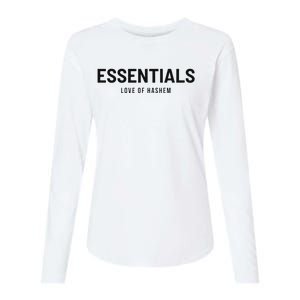 Essentials Love Of Hashem Womens Cotton Relaxed Long Sleeve T-Shirt