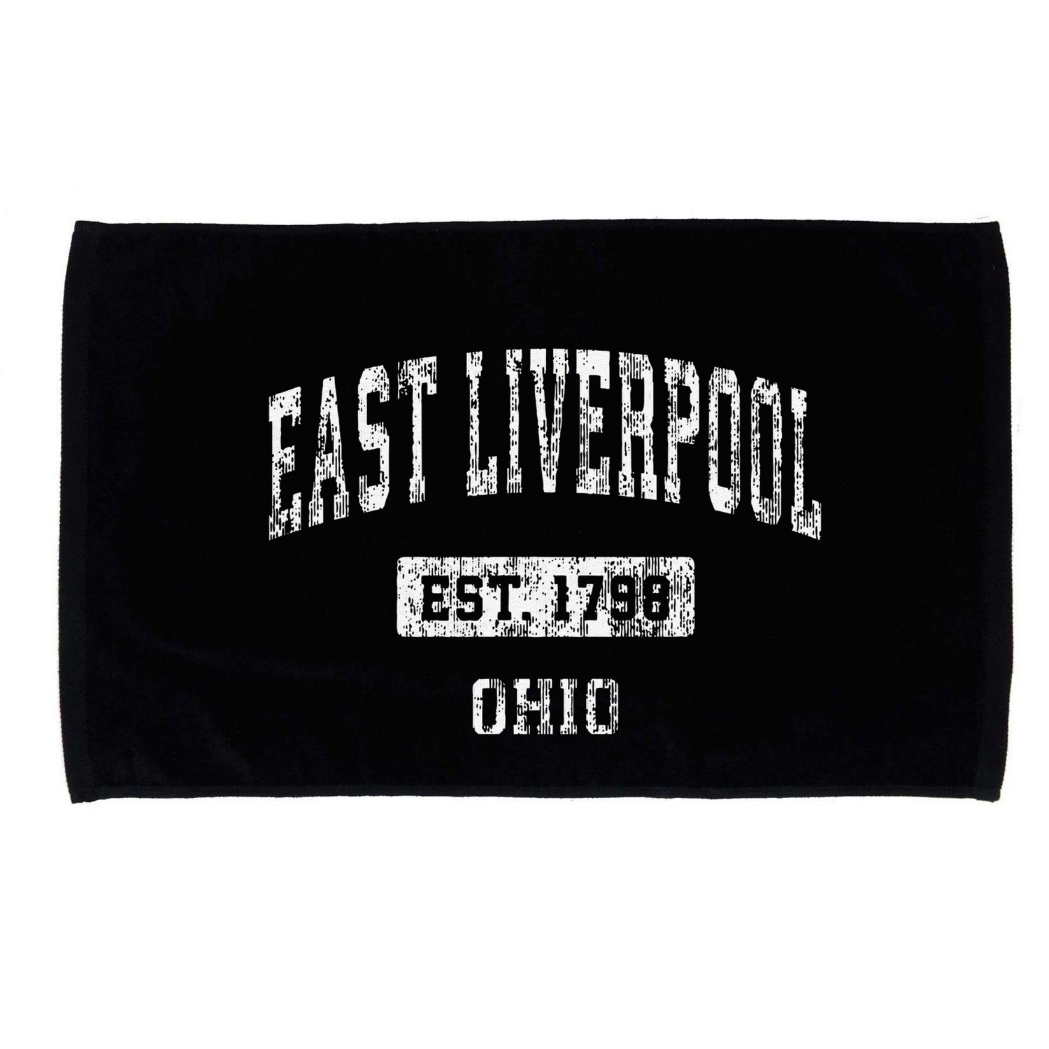 East Liverpool Ohio Oh Vintage Established Microfiber Hand Towel
