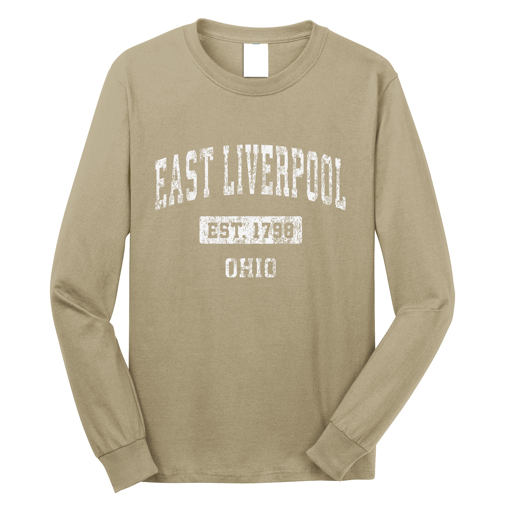 East Liverpool Ohio Oh Vintage Established Long Sleeve Shirt
