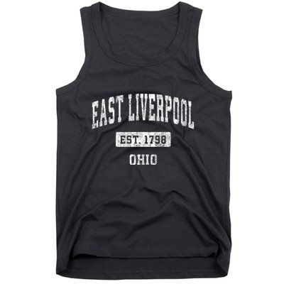 East Liverpool Ohio Oh Vintage Sports Established Tank Top