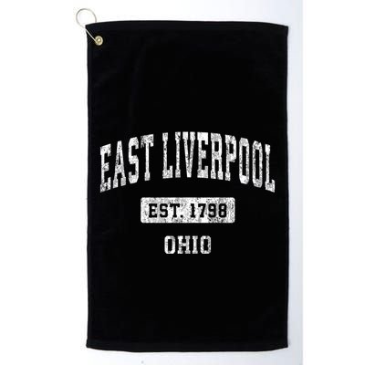 East Liverpool Ohio Oh Vintage Sports Established Golf Towel