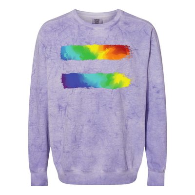 Equality Lgbt Pride Awareness For Gay & Lesbian Colorblast Crewneck Sweatshirt