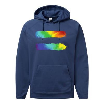 Equality Lgbt Pride Awareness For Gay & Lesbian Performance Fleece Hoodie