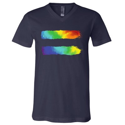 Equality Lgbt Pride Awareness For Gay & Lesbian V-Neck T-Shirt