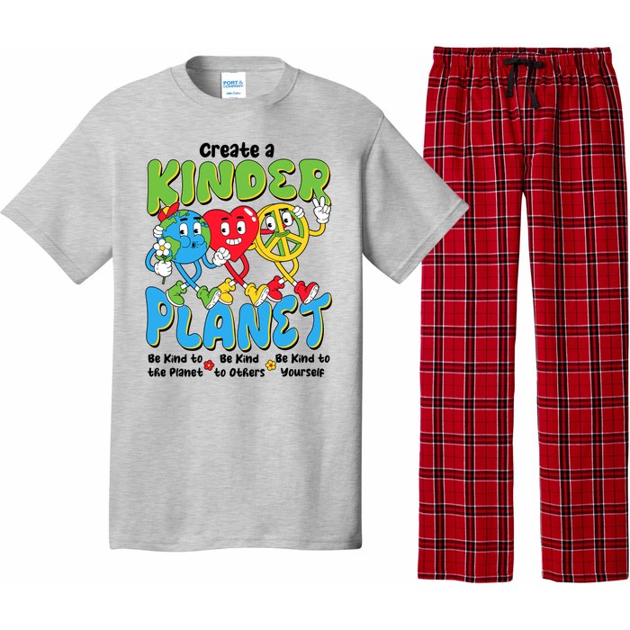 Earth Love Peace Create A Kinder Planet Earth Day Pajama Set