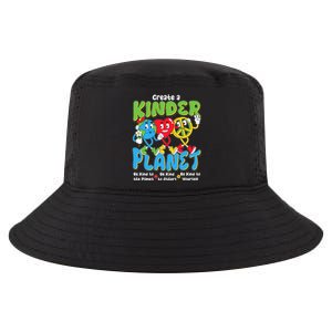 Earth Love Peace Create A Kinder Planet Earth Day Cool Comfort Performance Bucket Hat