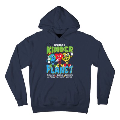 Earth Love Peace Create A Kinder Planet Earth Day Hoodie