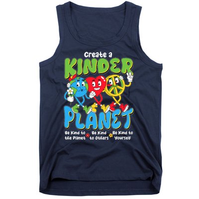 Earth Love Peace Create A Kinder Planet Earth Day Tank Top