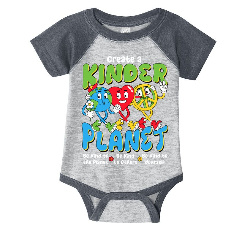 Earth Love Peace Create A Kinder Planet Earth Day Infant Baby Jersey Bodysuit