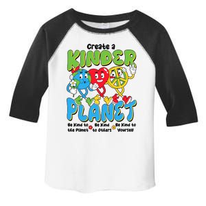 Earth Love Peace Create A Kinder Planet Earth Day Toddler Fine Jersey T-Shirt