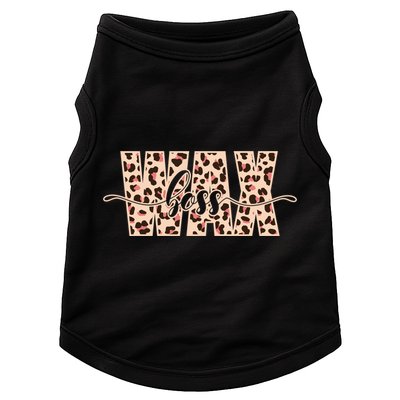 Esthetician Leopard Pattern Waxing Wax Boss Meaningful Gift Doggie Tank