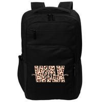 Esthetician Leopard Pattern Waxing Wax Boss Meaningful Gift Impact Tech Backpack
