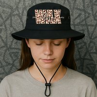 Esthetician Leopard Pattern Waxing Wax Boss Meaningful Gift Bucket Hat