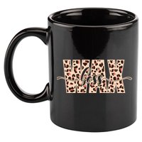 Esthetician Leopard Pattern Waxing Wax Boss Meaningful Gift 11oz C Handle Ceramic Mug
