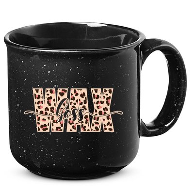 Esthetician Leopard Pattern Waxing Wax Boss Meaningful Gift 15oz Campfire Ceramic Mug