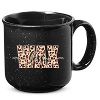 Esthetician Leopard Pattern Waxing Wax Boss Meaningful Gift 15oz Campfire Ceramic Mug