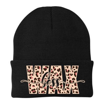 Esthetician Leopard Pattern Waxing Wax Boss Meaningful Gift Beanie