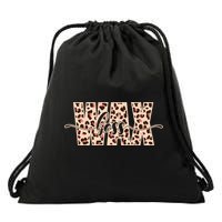 Esthetician Leopard Pattern Waxing Wax Boss Meaningful Gift Drawstring Bag